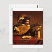 medieval-bard-4 briefkaart (Voorkant / Achterkant)