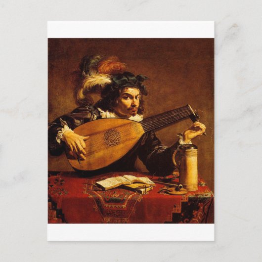 medieval-bard-4 briefkaart (Voorkant)