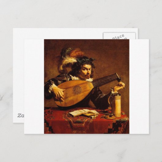 medieval-bard-4 briefkaart (Voorkant / Achterkant)