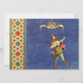 Medieval Bard Wedding Invites Kaart (Voorkant)