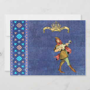 Medieval Bard Wedding Invites Kaart