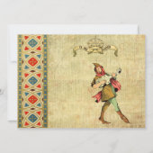 Medieval Bard Wedding Invites Kaart (Voorkant)