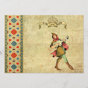 Medieval Bard Wedding Invites Kaart