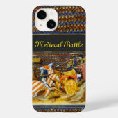 MEDIEVAL BATTLE, BESTRIJDENDE KNIGHTS HORSEBACK Case-Mate iPhone CASE (Achterkant)