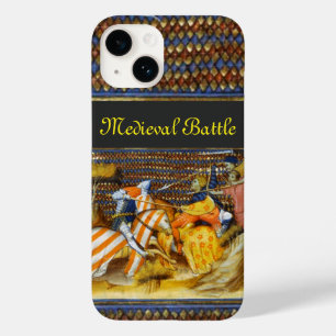 MEDIEVAL BATTLE, BESTRIJDENDE KNIGHTS HORSEBACK Case-Mate iPhone 14 HOESJE