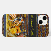 MEDIEVAL BATTLE, BESTRIJDENDE KNIGHTS HORSEBACK Case-Mate iPhone CASE (Achterkant (horizontaal))