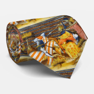 MEDIEVAL BATTLE, BESTRIJDENDE KNIGHTS HORSEBACK STROPDAS