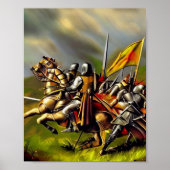 Medieval Battlefield AI Digital Art Poster #04 (Voorkant)