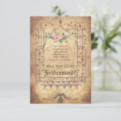 Medieval ben je mijn Bridesmaid? Kaart (Staand voorkant)