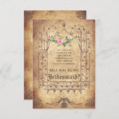 Medieval ben je mijn Bridesmaid? Kaart (Voorkant / Achterkant)