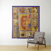 MEDIEVAL BESTIAIR,BEER,BOSBOUWDIEREN WANDKLEED (In situ)