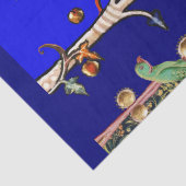 MEDIEVAL BESTIAIR, FLYBATS BOEST DIEREN Blauw Tissuepapier (Detail)