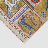MEDIEVAL BESTIAIR, HORSES, BOSSTE DIEREN TISSUEPAPIER (Detail)