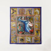 MEDIEVAL BESTIAIR, HORSES, BOSSTE DIEREN WANDKLEED (Voorkant)