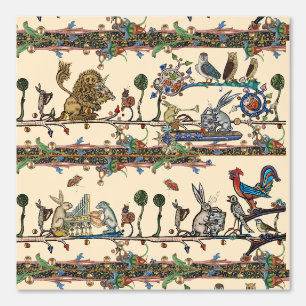 MEDIEVAL BESTIAIR MAKEN VAN MUZIEK Violinistisch l Behang