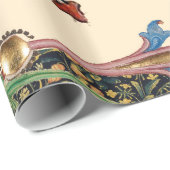 MEDIEVAL BESTIAIR MAKEN VAN MUZIEK Violinistisch l Cadeaupapier (Rol Hoek)