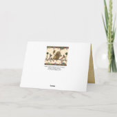 MEDIEVAL BESTIAIR MAKEN VAN MUZIEK Violinistisch l Feestdagen Kaart (Achterkant)