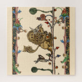 MEDIEVAL BESTIAIR MAKEN VAN MUZIEK Violinistisch l Legpuzzel (Verticaal)