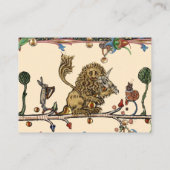 MEDIEVAL BESTIAIR MAKEN VAN MUZIEK Violinistisch l Visitekaartje (Achterkant)