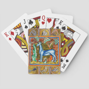 MEDIEVAL BESTIAIR,UNICORN,FANTASTISCHE DIEREN POKERKAARTEN