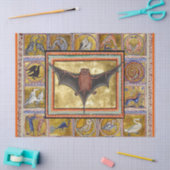 MEDIEVAL BESTIAIR, VLIEGT, BOSBOUWDIEREN TISSUEPAPIER (Craft)