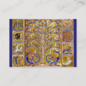 MEDIEVAL BESTIAIR, VOGELS, LEVENSMIDDEL, DRAGONS B VISITEKAARTJE (Achterkant)