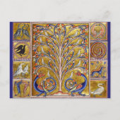 MEDIEVAL BESTIAIR, VOGELS OP DE LEVENSDUUR,DRAGONS BRIEFKAART (Voorkant)