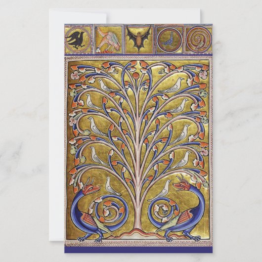 MEDIEVAL BESTIAIR, VOGELS OP DE LEVENSDUUR,DRAGONS BRIEFPAPIER (Voorkant)