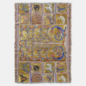 MEDIEVAL BESTIAIR, VOGELS OP DE LEVENSDUUR,DRAGONS DEKEN (Voorkant Verticaal)