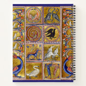 MEDIEVAL BESTIAIR, VOGELS OP DE LEVENSDUUR,DRAGONS NOTITIEBOEK (Achterkant)