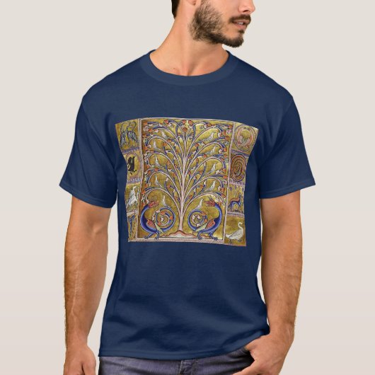 MEDIEVAL BESTIAIR, VOGELS OP DE LEVENSDUUR,DRAGONS T-SHIRT (Voorkant)