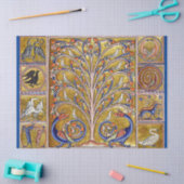 MEDIEVAL BESTIAIR, VOGELS OP DE LEVENSDUUR,DRAGONS TISSUEPAPIER (Craft)