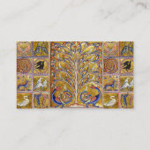 MEDIEVAL BESTIAIR, VOGELS OP DE LEVENSDUUR,DRAGONS VISITEKAARTJE (Achterkant)