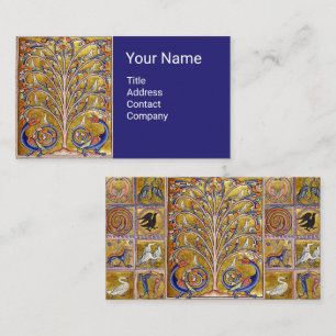 MEDIEVAL BESTIAIR, VOGELS OP DE LEVENSDUUR,DRAGONS VISITEKAARTJE