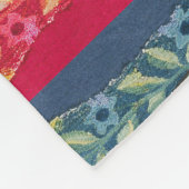 MEDIEVAL BESTIAIRE LEVENS, zoals beest in rood bla Fleece Deken (Hoek)