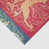 MEDIEVAL BESTIAIRE LEVENS, zoals beest in rood bla Tissuepapier (Detail)