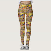 MEDIEVAL BESTIARY, DEERS, GOAT, CAMEL PANTHER, DRA LEGGINGS (Voorkant)