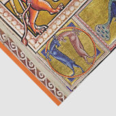 MEDIEVAL BESTIARY, DEERS, GOAT, CAMEL PANTHER, DRA TISSUEPAPIER (Detail)