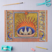 MEDIEVAL BESTIARY, PHOENIX IN RED FLAMES, LIFE TRE TISSUEPAPIER (Craft)