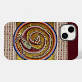 MEDIEVAL BESTIARY, SNAKE DRAGON CIRCLS Case-Mate iPhone CASE (Achterkant (horizontaal))