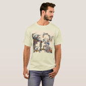 MEDIEVAL BESTIARY WAR, KNIGHTS, GIANT SNAILS Cream T-shirt (Voorkant volledig)