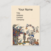 MEDIEVAL BESTIARY WAR, KNIGHTS, GIANT SNAILS Cream Visitekaartje (Voorkant)