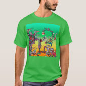 MEDIEVAL BESTIARY WAR, KNIGHTS, GIANT SNAILS Green T-shirt (Voorkant)