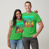 MEDIEVAL BESTIARY WAR, KNIGHTS, GIANT SNAILS Green T-shirt (Unisex)