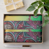 MEDIEVAL BESTIARY WAR, KNIGHTS, GIANT SNAILS Green Tissuepapier (Geschenk)