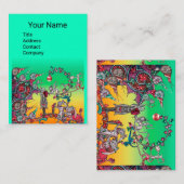 MEDIEVAL BESTIARY WAR, KNIGHTS, GIANT SNAILS Green Visitekaartje (Voorkant / Achterkant)