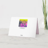 MEDIEVAL BESTIARY WAR, KNIGHTS, GIANT SNAILS Pink Feestdagen Kaart (Achterkant)