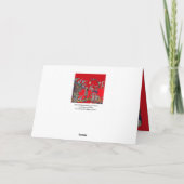 MEDIEVAL BESTIARY WAR, KNIGHTS, GIANT SNAILS Red Feestdagen Kaart (Achterkant)