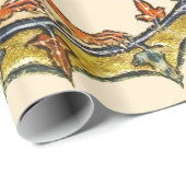 MEDIEVAL BESTIARY WAR Snail vs Knight ,Dragon.Lion Cadeaupapier (Rol Hoek)