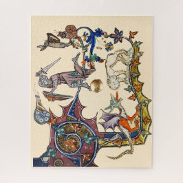 MEDIEVAL BESTIARY WAR Snail vs Knight ,Dragon.Lion Legpuzzel